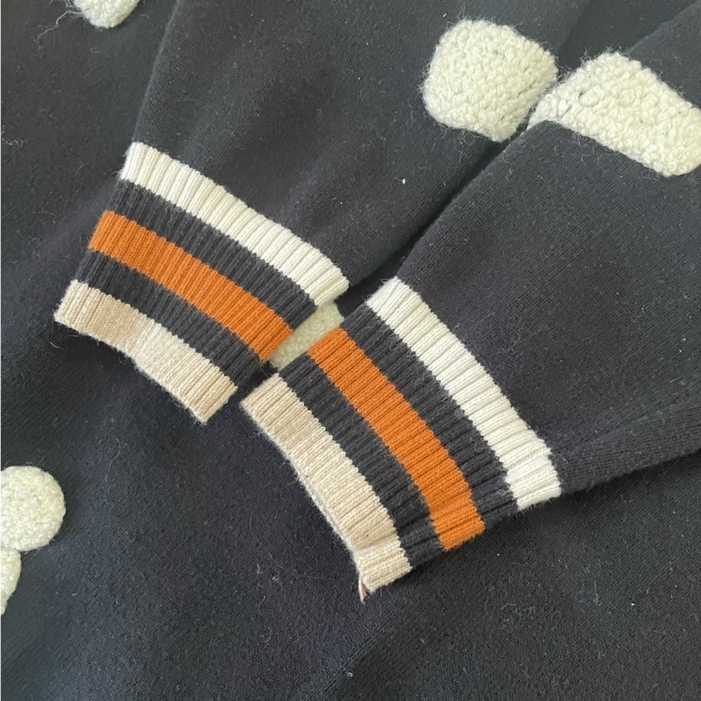 4/$25 Melange Girl by Kidichic Knit Sweater Dress Girls Sz 10 Black Knee Length - Picture 6 of 7